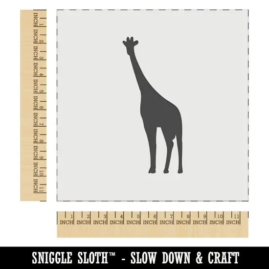 Giraffe Standing Solid Wall Cookie DIY Craft Reusable Stencil {1}
