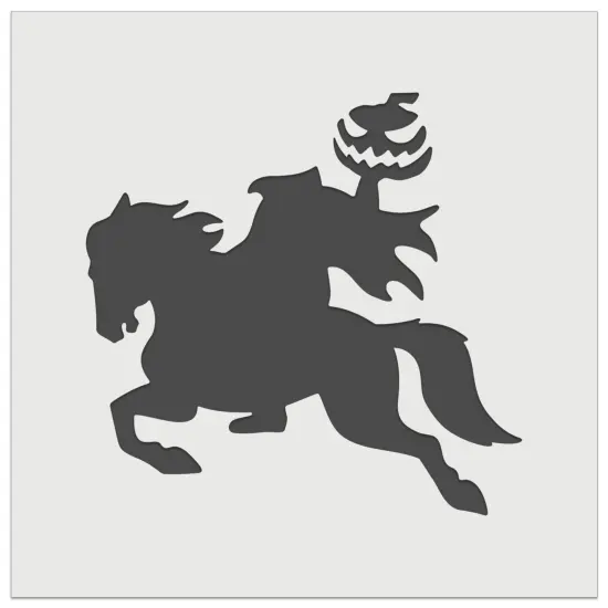 Headless Horseman Halloween Wall Cookie DIY Craft Reusable Stencil {2}