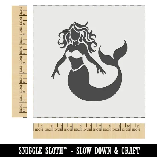 Beautiful Mythological Mermaid Wall Cookie DIY Craft Reusable Stencil {1}