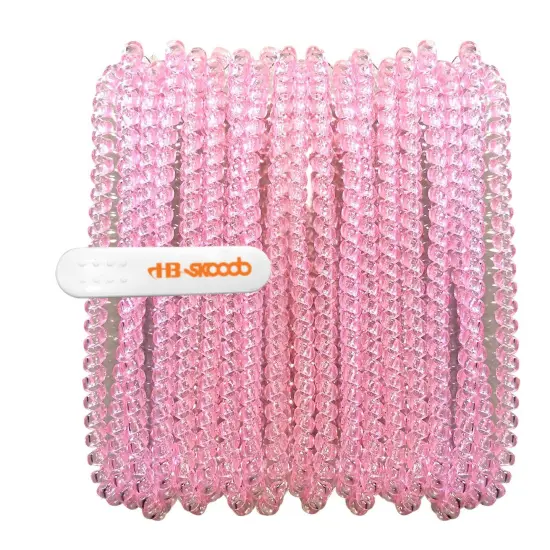 Skooob Tangle Free Earbud Covers - Translucent Pink, Pack of 20 {3}