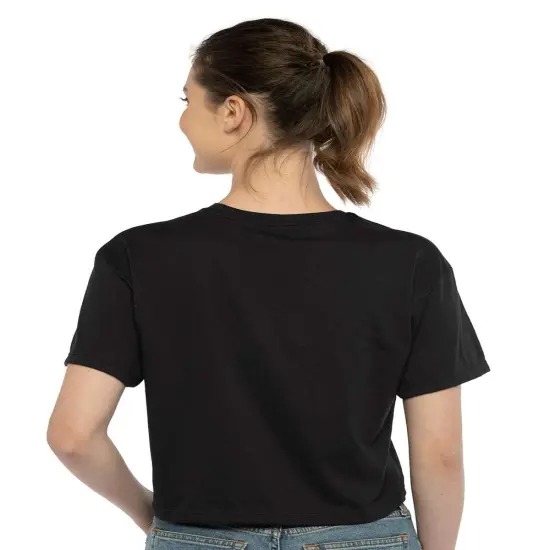 Next Level&reg; Women's Short Sleeve Crewneck Ideal Crop Top - 1580 Black {5}