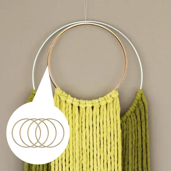 20 Pcs 3 Inch Metal Rings for Craft Gold Hoops Floral Macrame Hoops Rings for DIY Crafts Macrame Dream Catcher Supplies(Gold,3 Inch) {6}