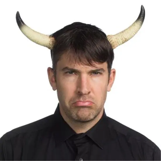 Supersoft Costume White Heffer Horns {1}