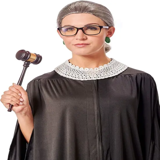 Judge RBG Adult Costume Wig {1}
