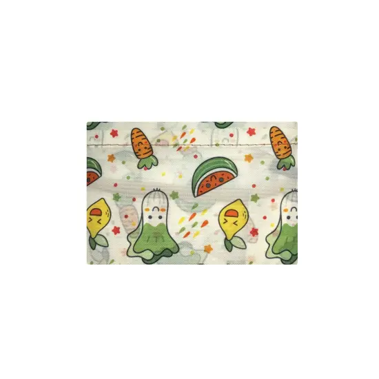 Wrapables Large Foldable Tote Nylon Reusable Grocery Bags, Happy Food {4}