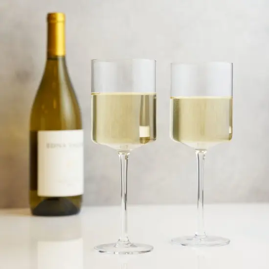 Laurel Crystal White Wine Glasses  {2}