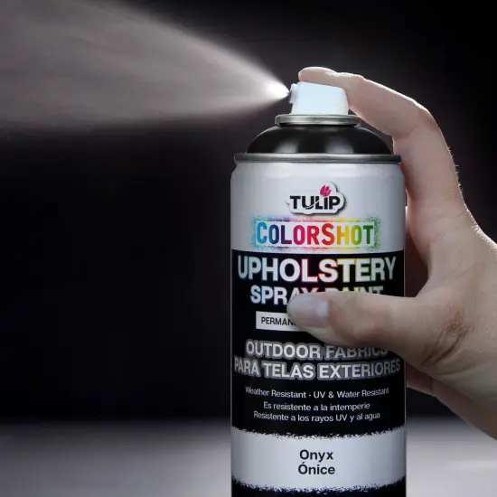 Tulip ColorShot Outdoor Fabric Upholstery Spray Onyx 4 Pack {6}