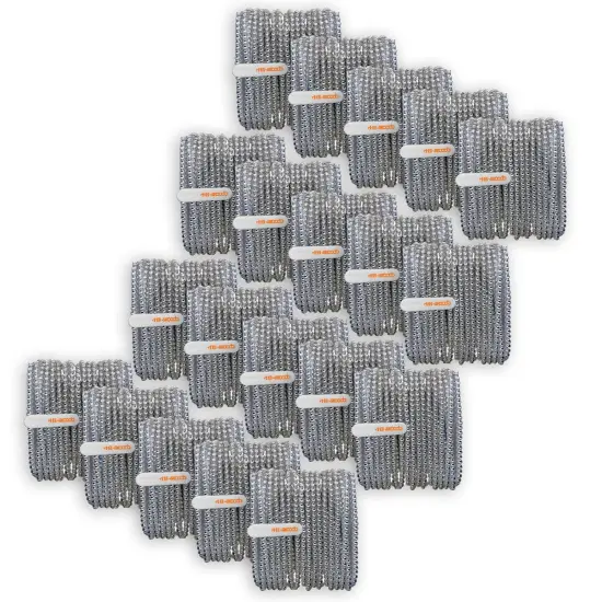 Skooob Tangle Free Earbud Covers - Rich Silver, Pack of 20 {1}