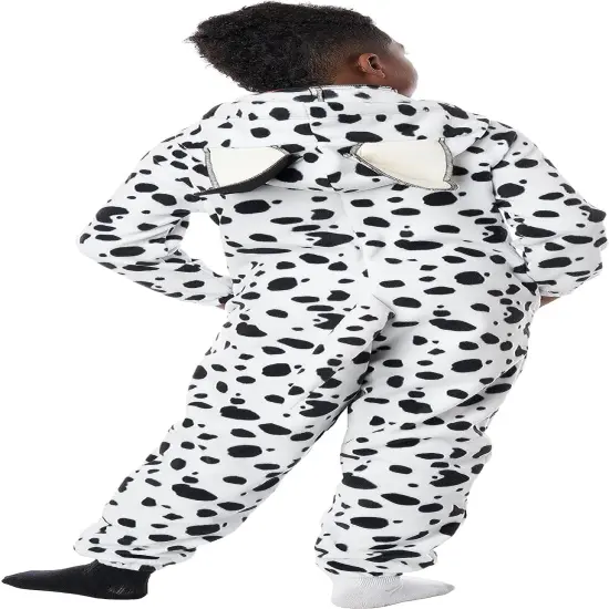 Dalmatian Pup Child Fleece Jumpsuit Costume {3}