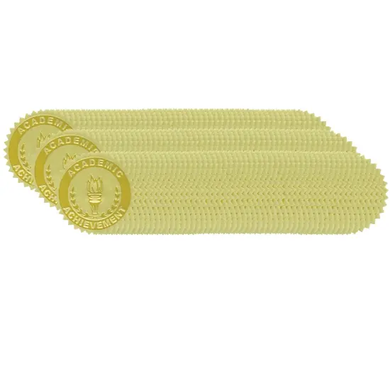 Gold Foil Embossed, Academic Achievement, Certificate Seals, 54 Per Pack, 3 Packs {1}