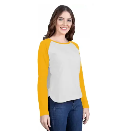 Augusta&reg; Three-Quater Raglan Sleeve Baseball Crewneck Long Sleeve Jersey White/ black {4}