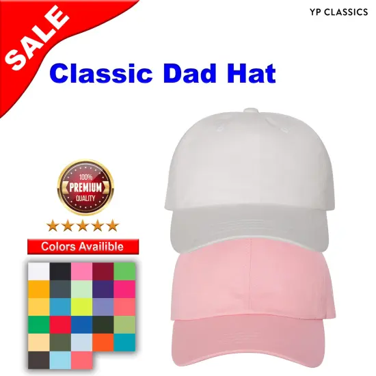 YP Classics&reg; Cotton Dad Hat White {2}
