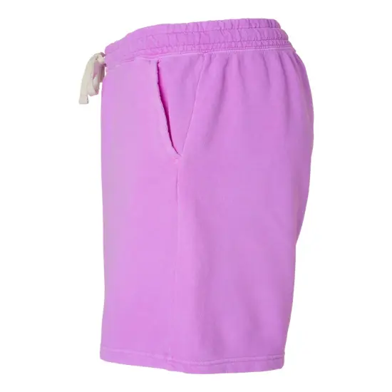 Comfort Colors&reg; Garment-Dyed Lightweight Fleece Sweat Shorts Hydrangea {7}