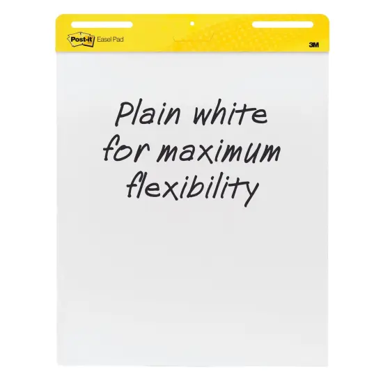 Super Sticky Easel Pad, 25" x 30", White, 30 Sheets/Pad, 2 Pads {1}