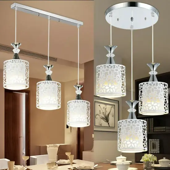 3 Lights Modern Petal Ceiling Light LED Pendant Lamp Dining Room Chandelier {1}
