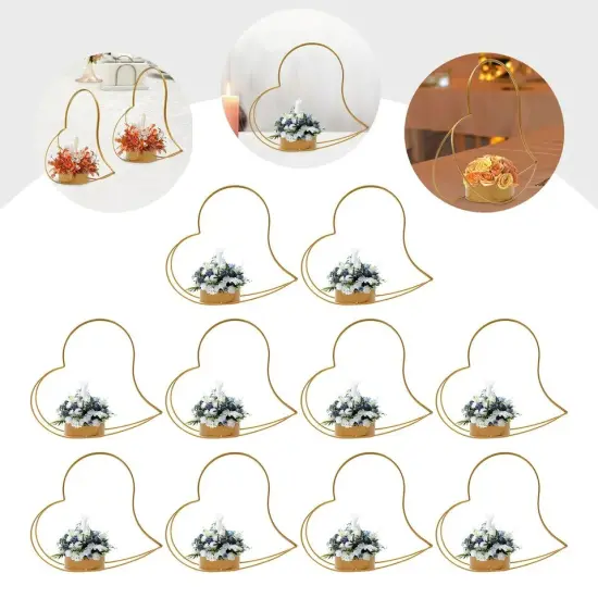 10 Pcs Gold Metal Geometric Centerpiece Elegant Wedding Centerpieces {4}