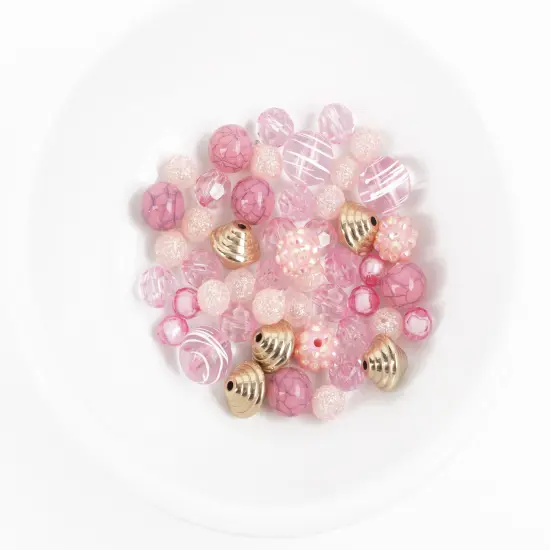 CousinDIY Fun Pack Bead Mix-Light Pink Mix {6}