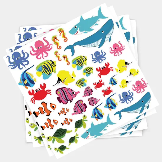 Foam Stickers, Sea Life, 168 Per Pack, 3 Packs {3}