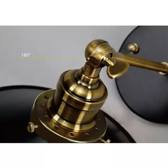 Vintage Wall Lamp Plug-In Industrial Wall Sconce Light Bedroom Lighting Fixture {2}