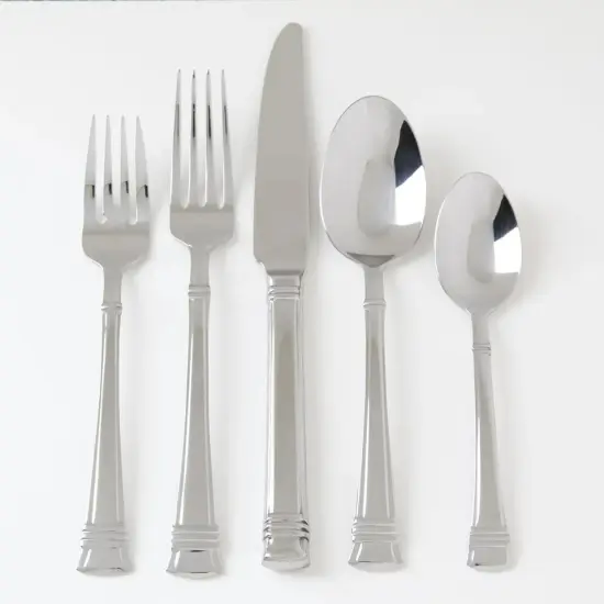 Gibson Cordell 20-Piece Flatware Set, Service for 4, Stainless Steel {3}