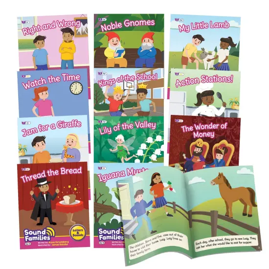 Sound Families Decodable Readers Consonants Fiction Phase 5.5, Set of 12 {1}