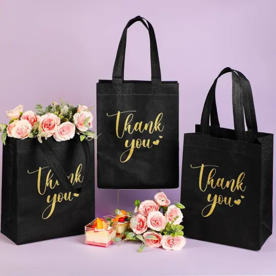 30-Pieces Reusable Thank You Gift Bags with Handles {2}