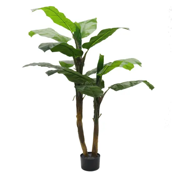 5ft Artificial Banana Palm Tree - Lifelike Indoor Faux Tropical Plant, Perfect for Home or Office Decor, Floral Home by Artificial Flowers {1}