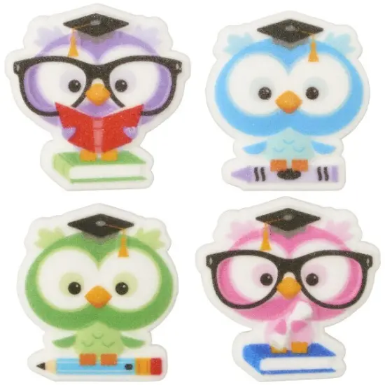 Colorful Grad Owls Dec-Ons&reg; Decorations 12ct {1}