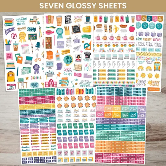 bloom daily planners Planner Sticker Pack, Student {3}