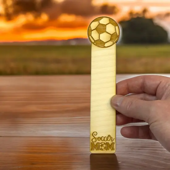 Bookmark - Soccer Mom - Birch wood {2}