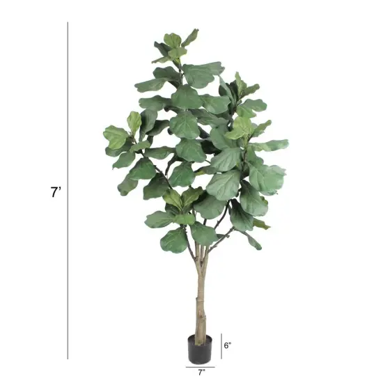 Luxurious 6FT Fiddle Leaf Fig - Realistic Artificial Ficus Plant, Perfect for Sophisticated Home or Office Decor, Floral Home by Artificial Flowers {2}