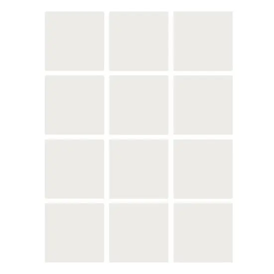 Dry Erase Stickables with Dry Erase Marker, White, 4" x 4", 12 Per Pack, 4 Packs {1}