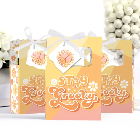 Big Dot of Happiness Stay Groovy - Boho Hippie Party Favor Boxes - Set of 12 {3}