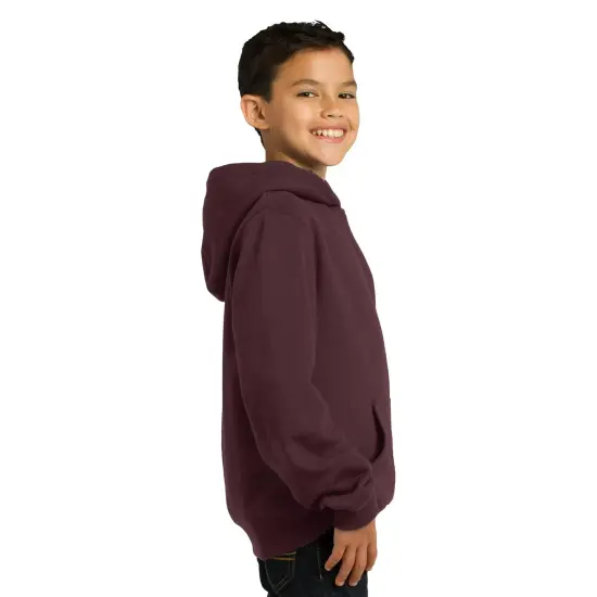 Port & Company&reg; Youth Core Fleece Pullover Hooded Sweatshirt Navy {6}