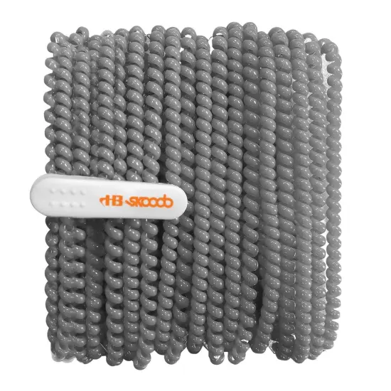 Skooob Tangle Free Earbud Covers - Anthracite Gray, Pack of 20 {3}
