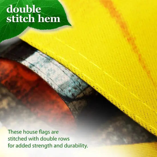 G128 House Flag Welcome Sunflowers and Butterflies | 28x40 Inch | Printed Blockout Polyester - Summer Decoration {6}