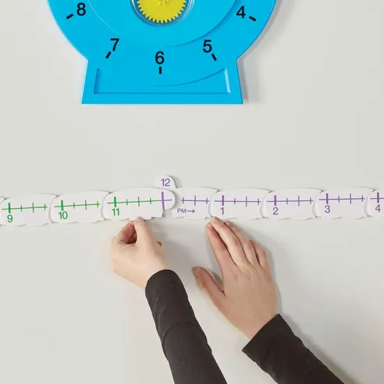 Magnetic Demonstration Advanced NumberLine Clock {5}