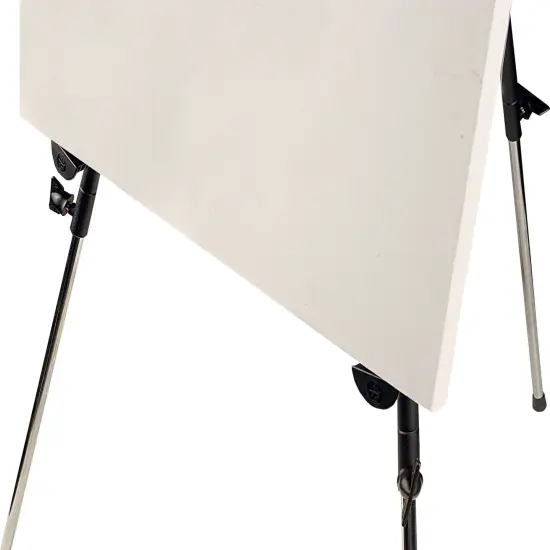 Creative Mark Napoli Art Easel for Adults - Heavy Duty Steel Easel for Vertical or Horizontal Painting with Tripod Weight Bag - Fits Canvases up to 28" - Red Chromium Plated & Varnished Steel {6}