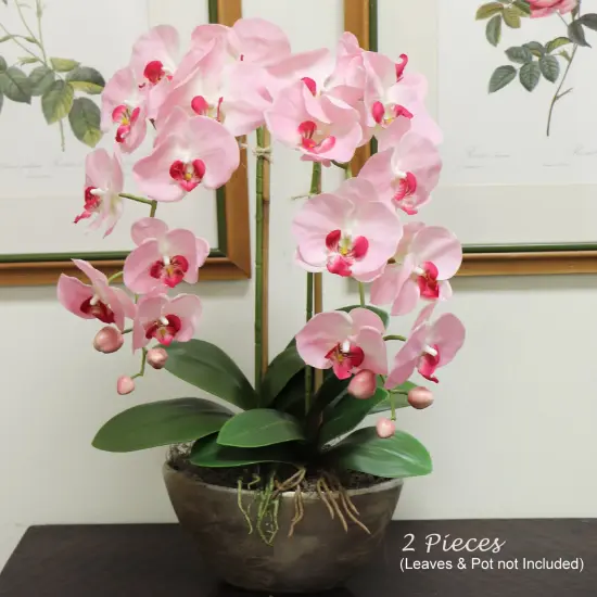 33.5-Inch Lifelike Phalaenopsis Orchid - 9 Large Flower Heads for Elegant Home Decor and Wedding Centerpieces &ndash; Floral Home by Artificial Flowers {4}