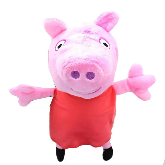 Peppa Pig In Red Dress 13.5 Inch Character Plush {1}