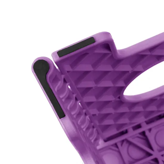 Casafield 9" Folding Step Stool with Handle, Purple - Portable Collapsible Small Plastic Foot Stool for Kids and Adults - Use in the Kitchen, Bathroom and Bedroom {6}