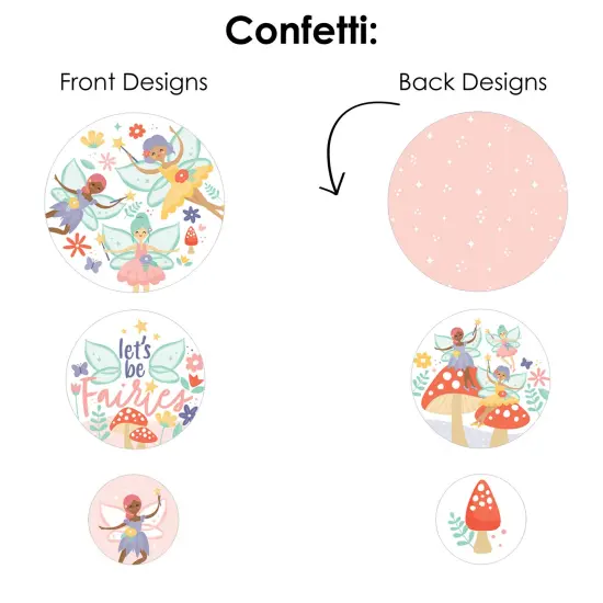 Big Dot of Happiness Let&rsquo;s Be Fairies - Fairy Garden Birthday Party Decor and Confetti - Terrific Table Centerpiece Kit - Set of 30 {7}