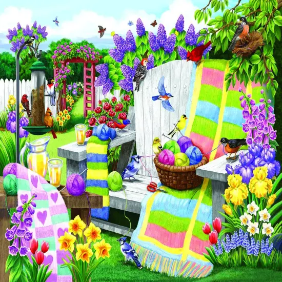 Sunsout The Many Colors of Spring 1000 pc Jigsaw Puzzle 62948 {1}