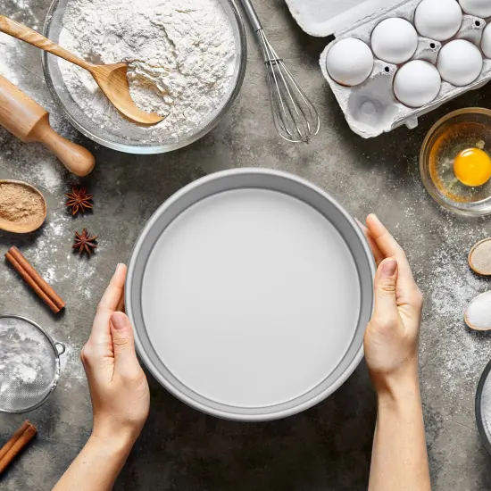 Last Confection Aluminum Round Cake Pan Sets - Professional Bakeware {5}