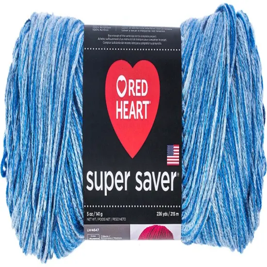 Multipack of 6 - Red Heart Super Saver Yarn-Lapis {2}