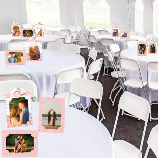 Big Dot of Happiness Bride Squad - Rose Gold Bridal Shower or Bachelorette Party 4x6 Picture Display - Paper Photo Frames - Set of 12 {3}