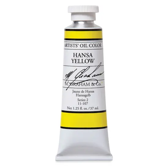 M. Graham Artists' Oil Color - Hansa Yellow, 37 ml tube {2}