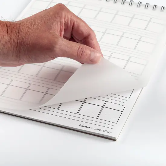 HG Art Concepts Painters Color Diary - Spiral-Bound Acid-Free Color Swatch Book with 10 Pages for Acrylic or Oil Paint {5}