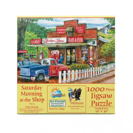 Sunsout Saturday Morning at the Shop 1000 pc Jigsaw Puzzle 28630 {4}