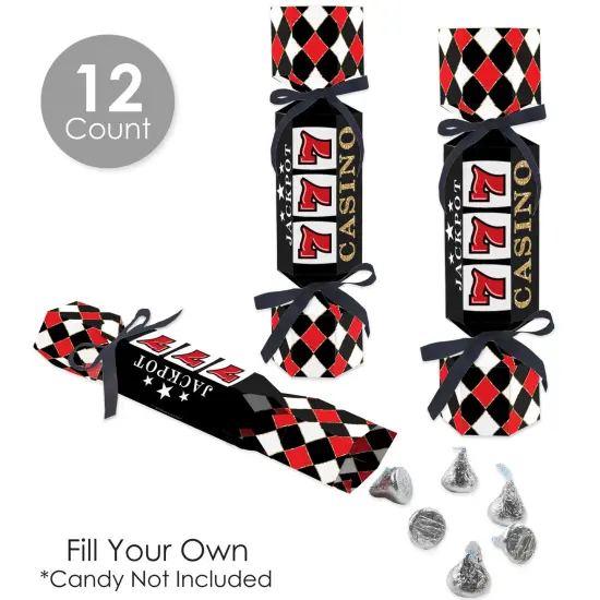 Big Dot of Happiness Las Vegas - No Snap Casino Party Table Favors - DIY Cracker Boxes - Set of 12 {4}